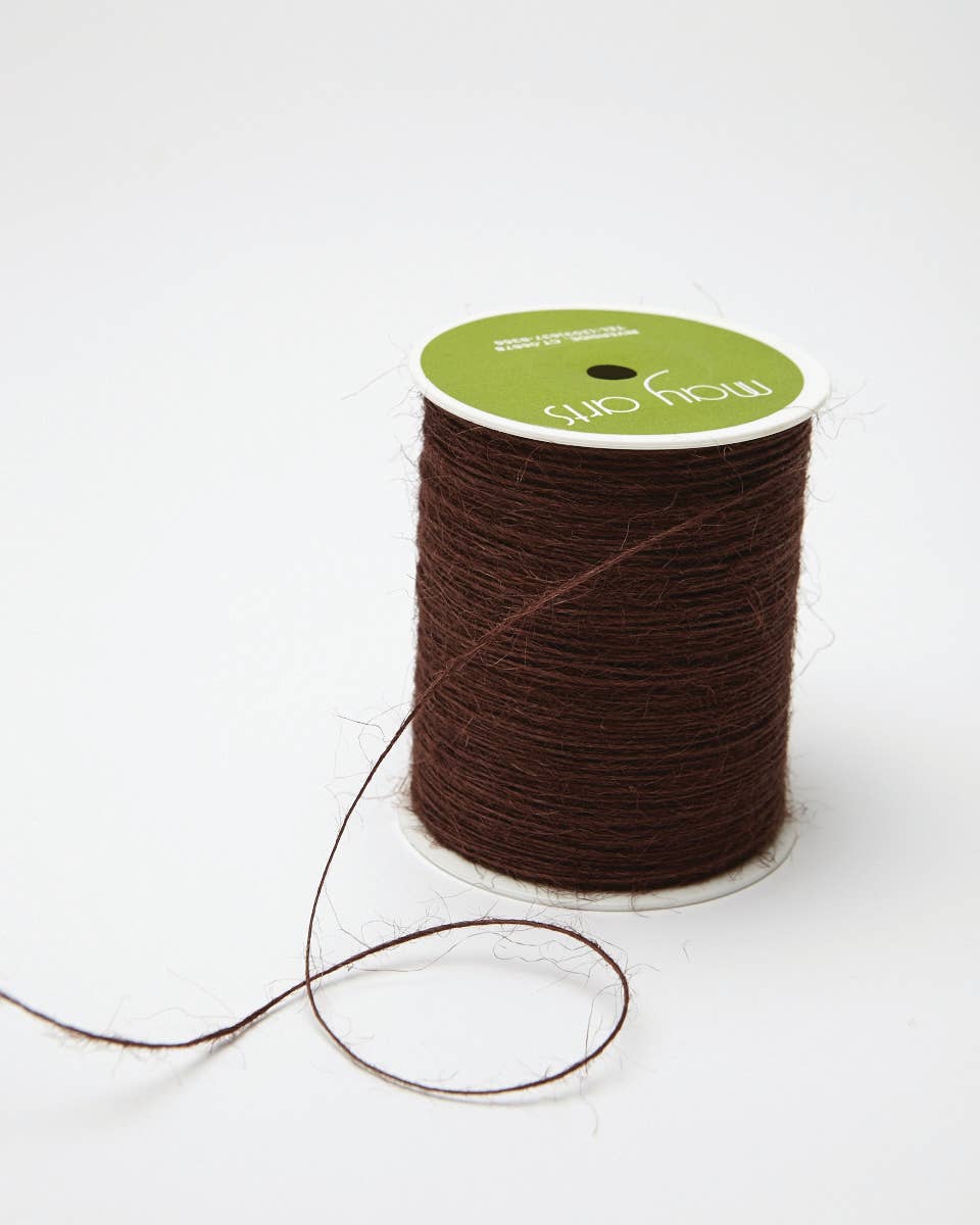 May Arts Ribbon - Wholesale Ribbon - Gift Wrapping - 1 Millimeter Brown 100% Jute Burlap String0