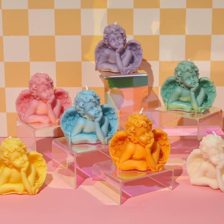 Angel Shaped Soy & BeesWax Candle for wholesale by YUI BROOKLYN