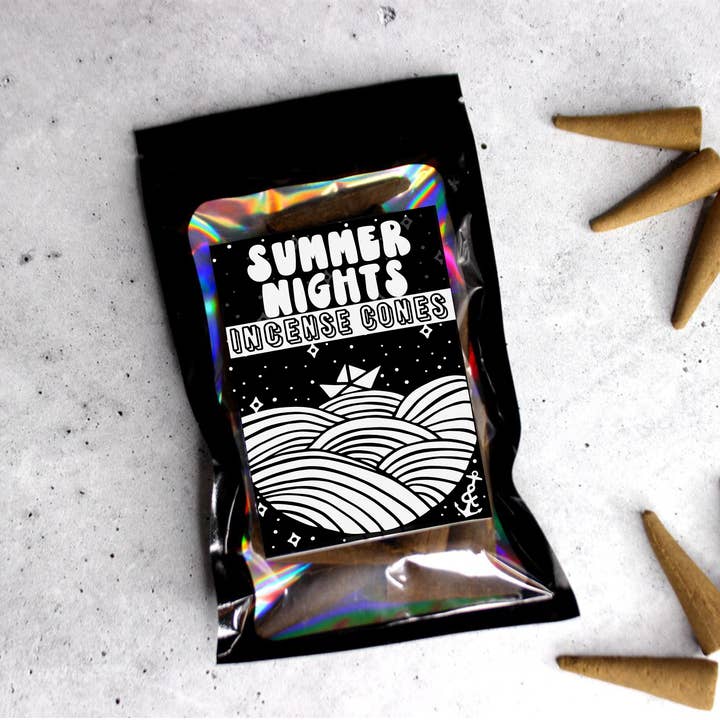 Summer Nights |  Incense Cones | Backflow Incense Cones for wholesale by Cosmically Misplaced