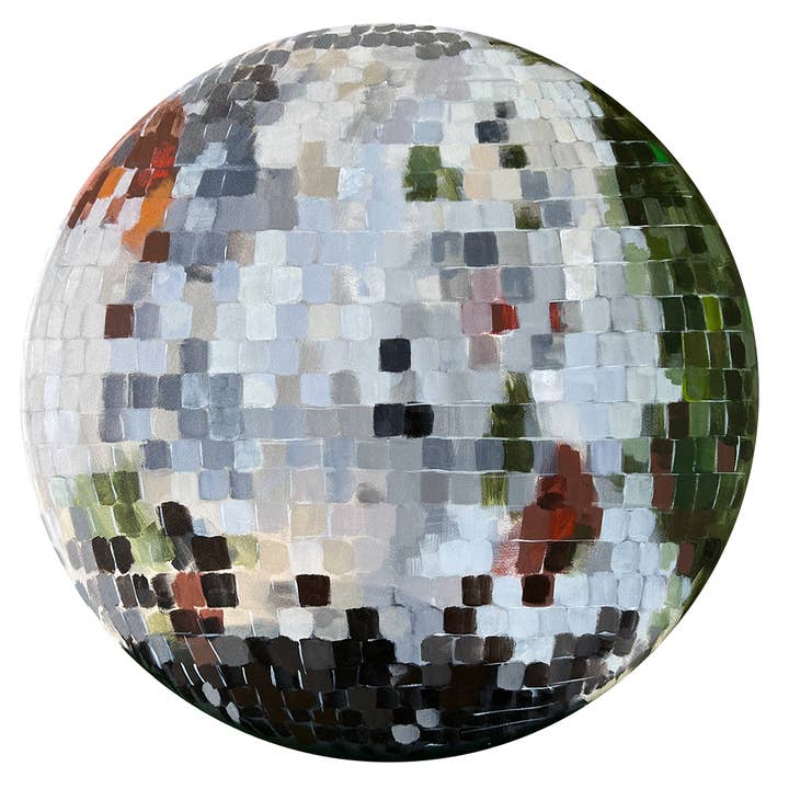 Garden Party Disco Ball Painting Canvas Print for wholesale by Ashley Treece