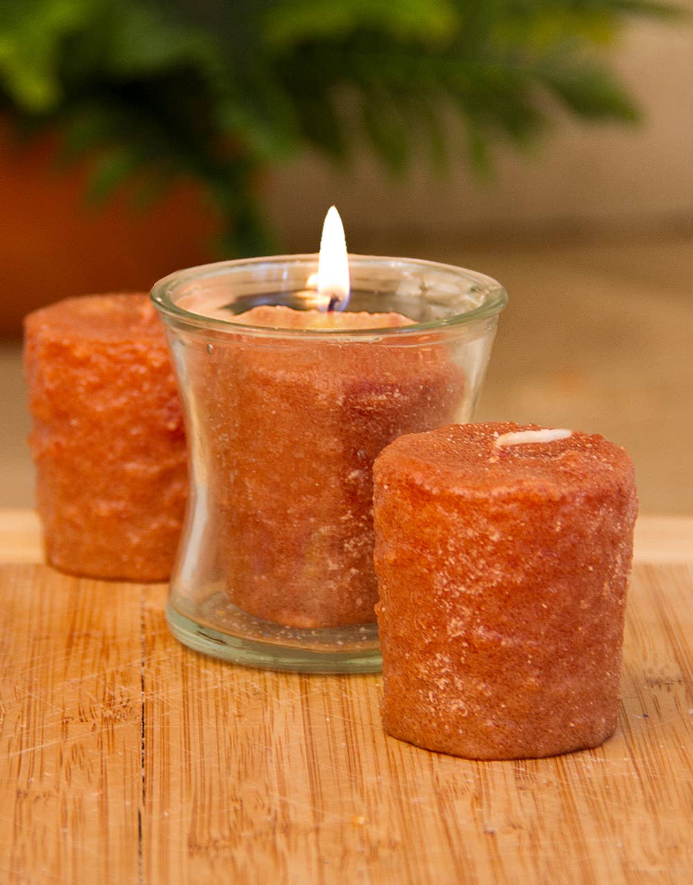 Warm Glow Candle Company - Wholesale Votive Candle - Cinnamon Bun Scented 3 Pack Votive Wholesale