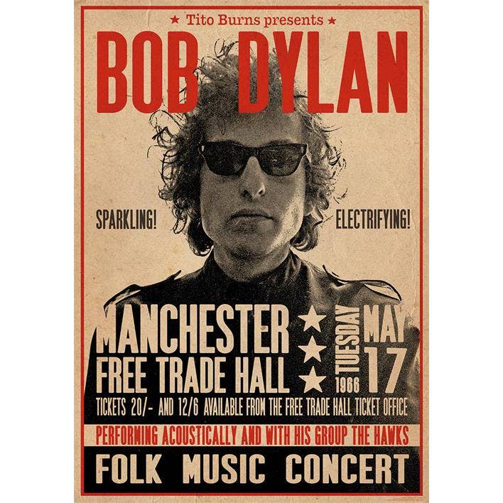 Scorpio Posters - Wholesale Poster - Bob Dylan Concert Poster - 23.5" X 33"
