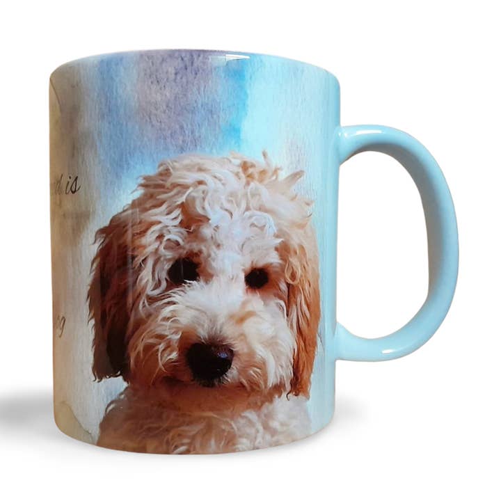 Cream Cockerpoo Dog Mug for wholesale by Rockways Designs