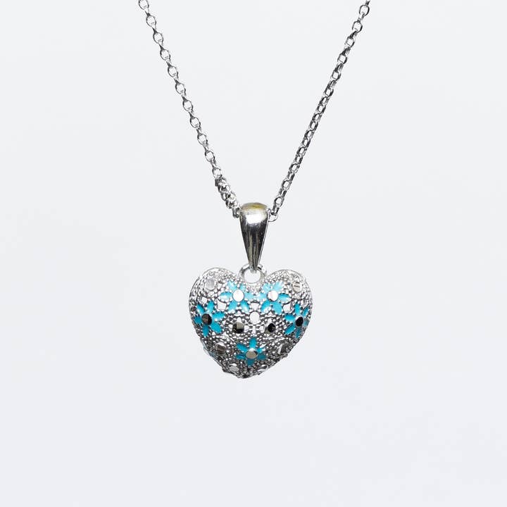 MINA MINA - Wholesale Pendant/Charm Necklace - MINI HEART NECKLACE IN SILVER8