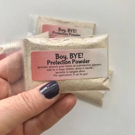 Boy, Bye! Protection Powder Sachet for wholesale by My Enchanted Path