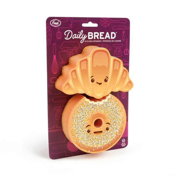 Fred & Friends - Wholesale Cleaning Sponge - Sponges - Daily Bread - Set of 2