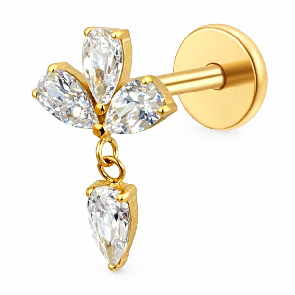 Marquise Drop Crystal Piercing for wholesale by Twilight London