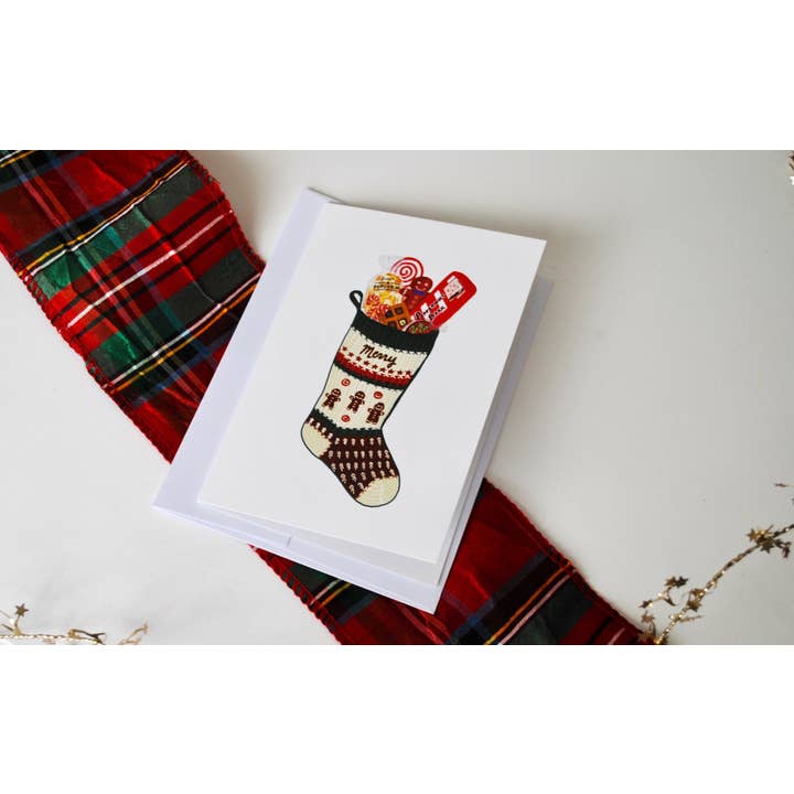 Biglietto Merry Stocking per la vendita all'ingrosso da parte di Banana Soup