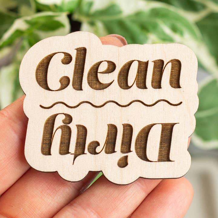 Dirty/Clean Dishwasher Magnet for wholesale by The Print Pantry