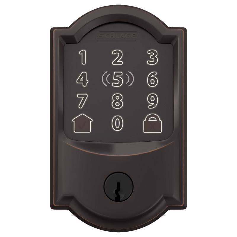 Everyday Supply Co - Wholesale Knob/Pull - Schlage Encode Plus WiFi Deadbolt, Aged Bronze Camelot Trim0