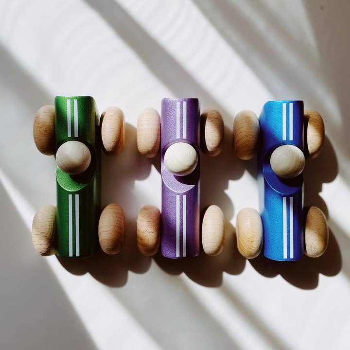 Vintage Car - Metallic Paint for wholesale by BAJO WOODEN TOYS