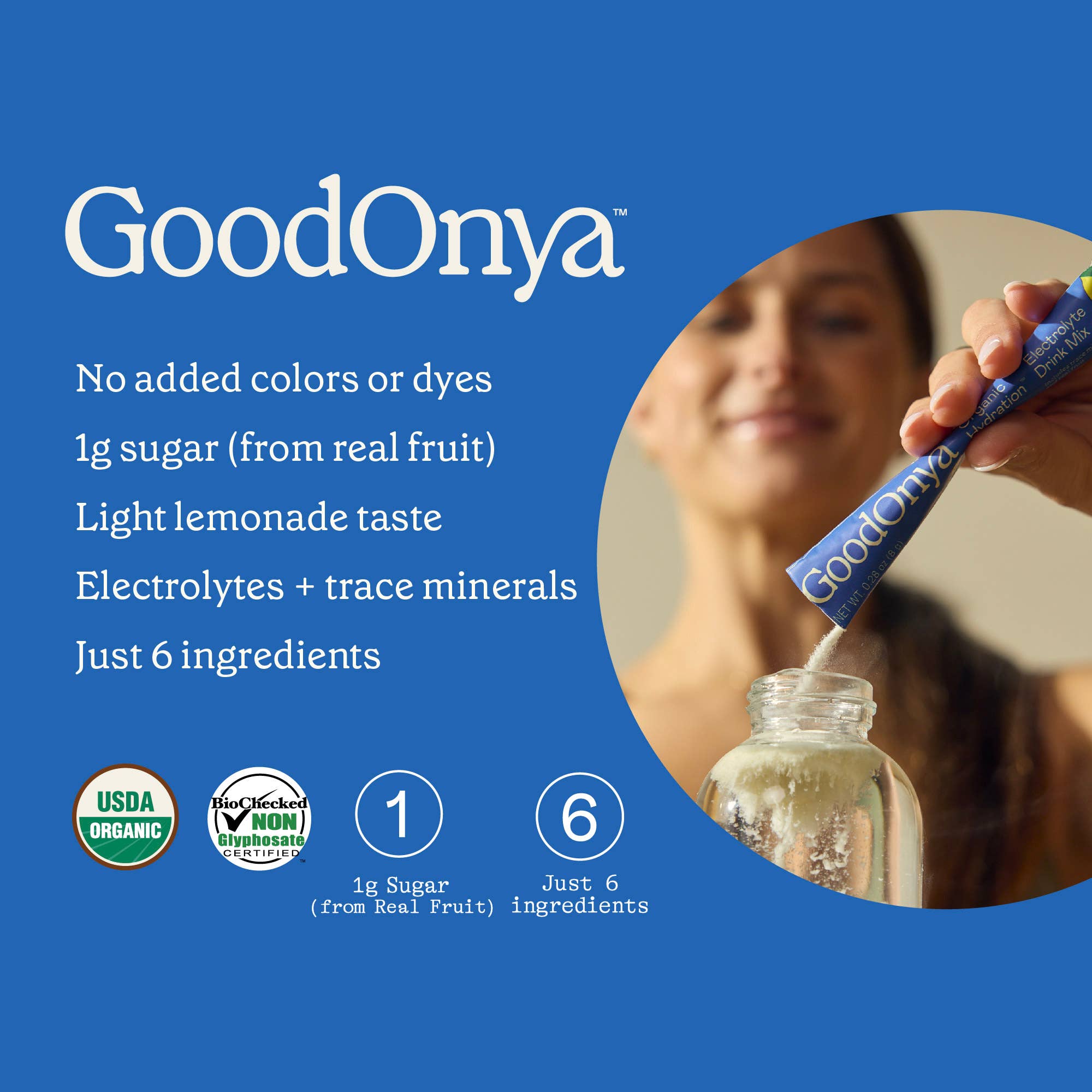 GoodOnya – wholesale Powdered health drink – Organic Hydration™ 100-Stick Pack3