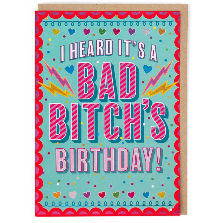 Cath Tate Cards - Venta al por mayor Tarjetas de cumpleaños - Tarjeta de cumpleaños Bad Bitch