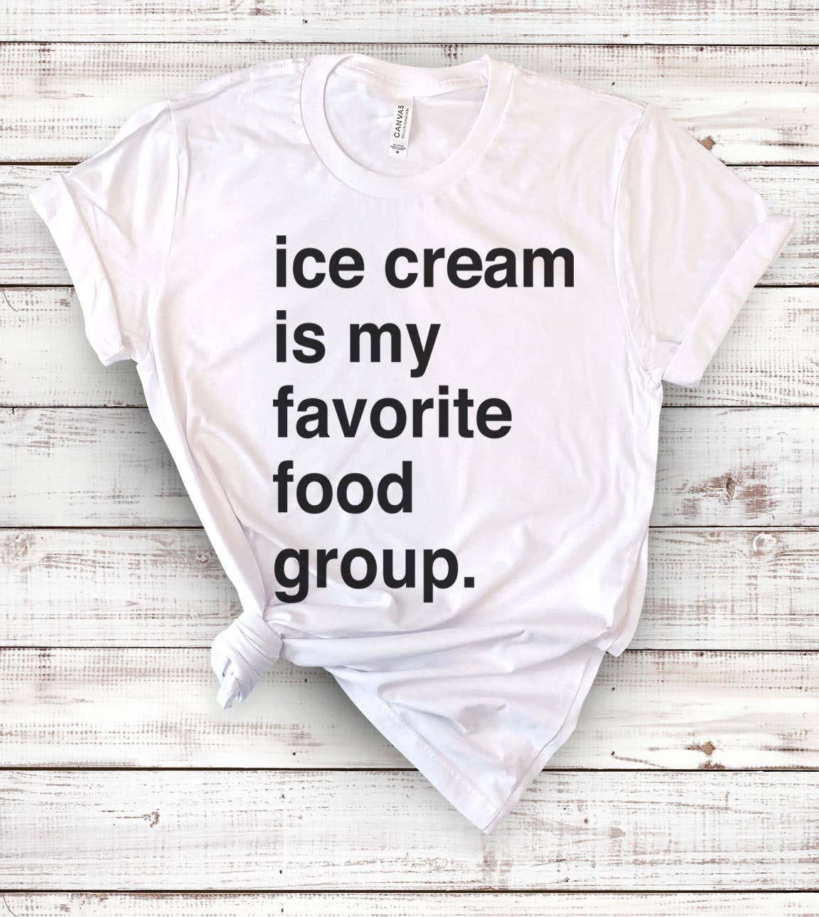 House Of Rodan - Wholesale T-Shirt (Graphic) - Women's - Ice Cream Is My Favorite Food - Fun Ice Cream Gift T-Shirt3