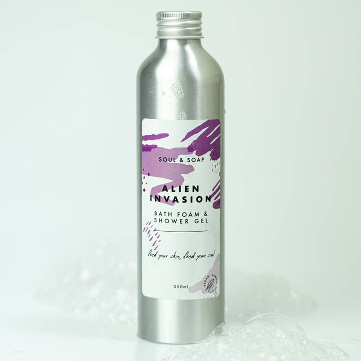 Alien Invasion Bath Foam and Shower Gel for wholesale by Khalanna Ltd - Soul and Soap
