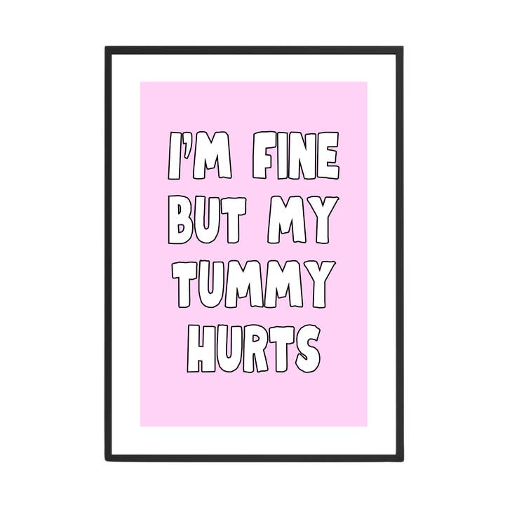 Estoy bien pero me duele la barriga para venta al por mayor de Girl Haus