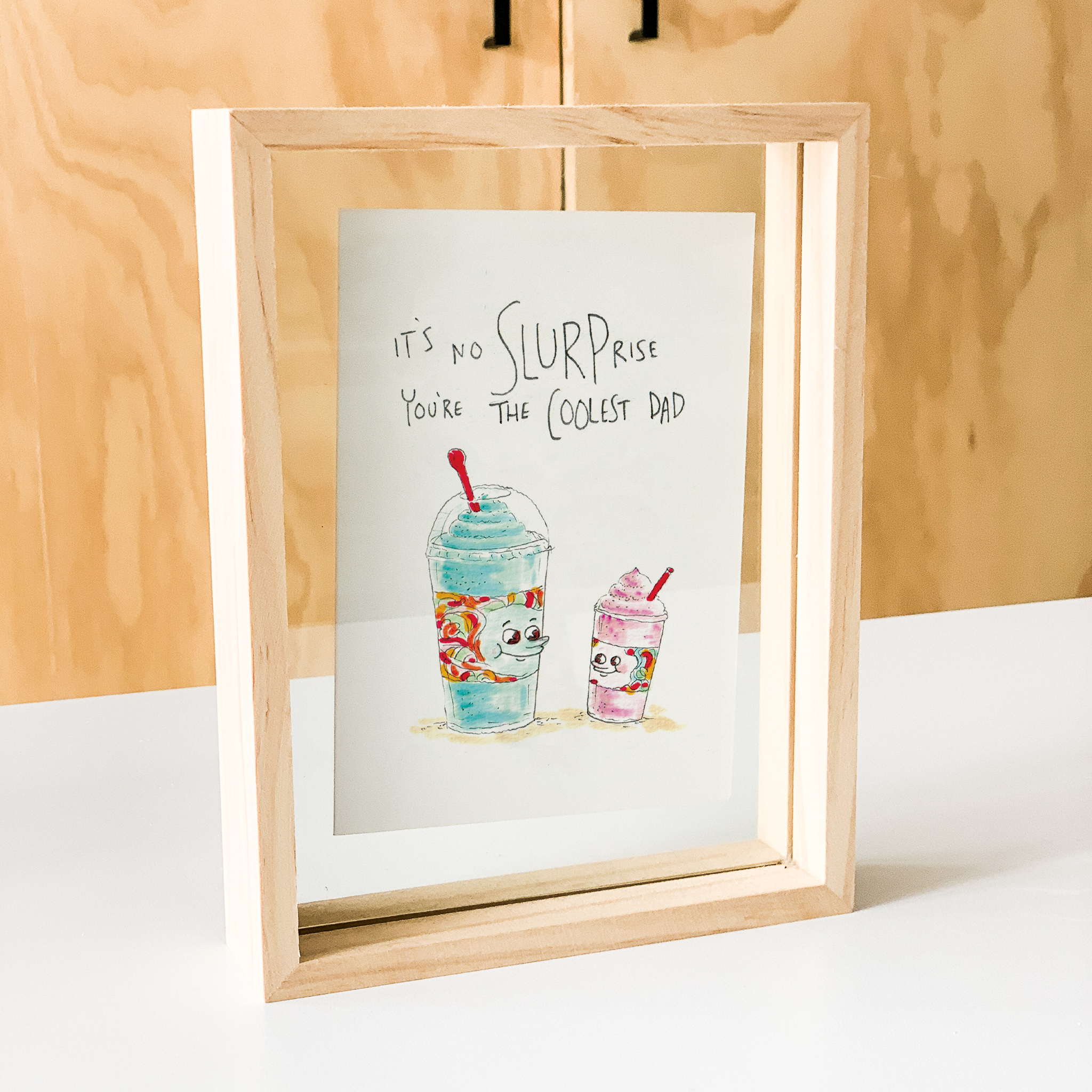 Well Drawn – wholesale Farsdagskort – Det är ingen slurprise, du är den coolaste pappan3