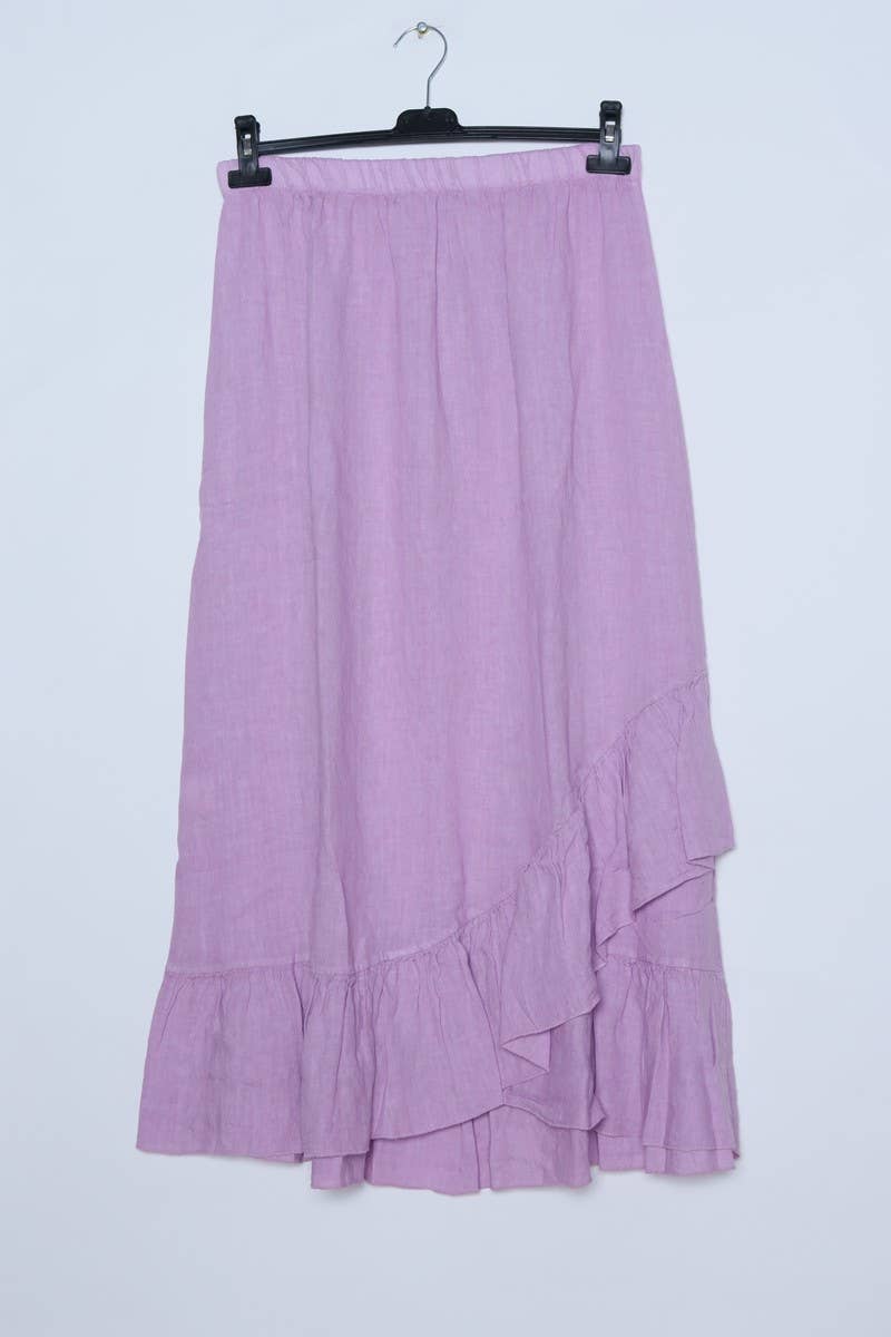 LÉA & LUC - Wholesale Skirt - Women's - 100% Linen Skirt REF. 800227