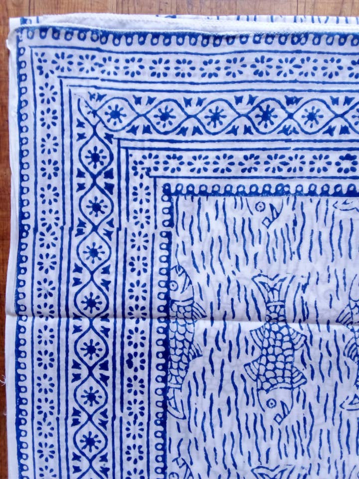 Scarf, Block Print Sarong - ET104 for wholesale by Kirei