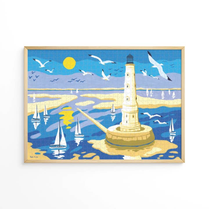 1000-piece puzzle: Cordouan Lighthouse for wholesale by Aparté