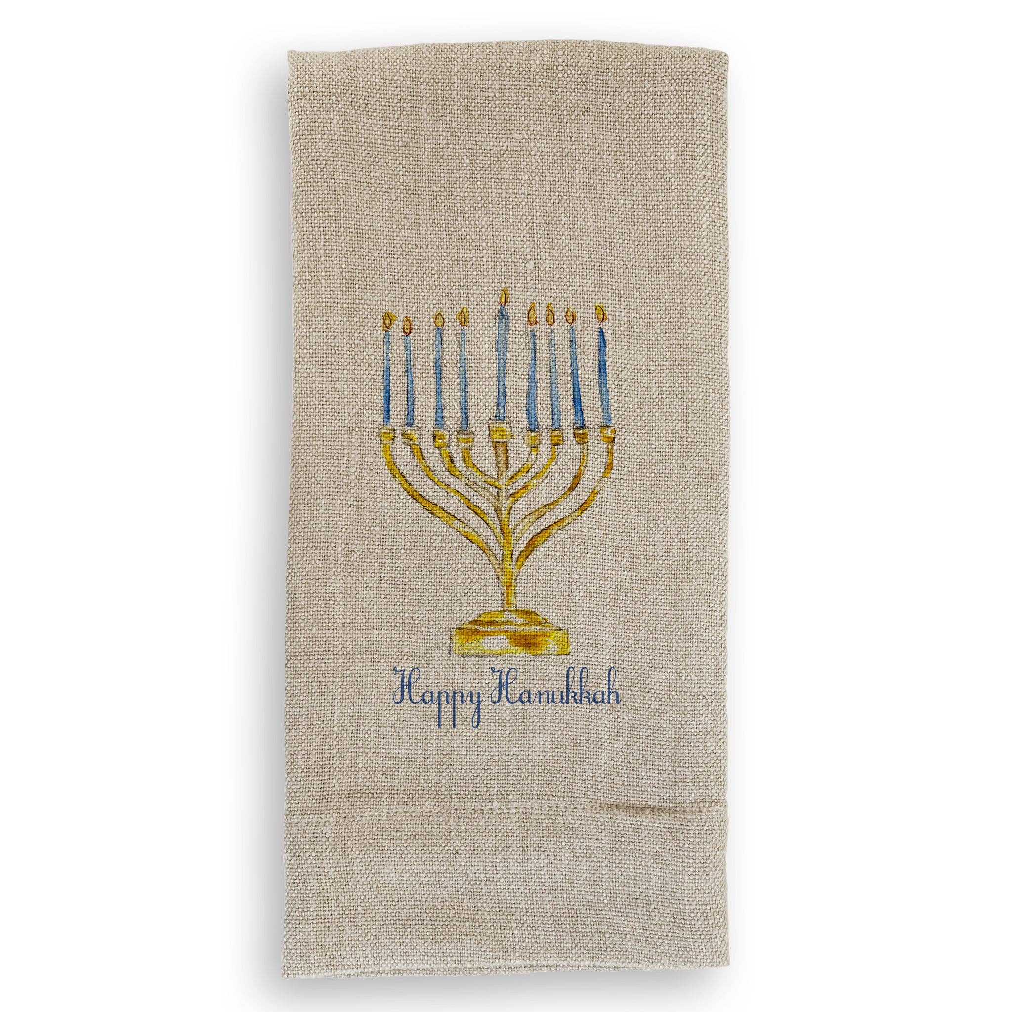 French Graffiti - Vente Torchons - Menorah avec Happy Hanukkah1