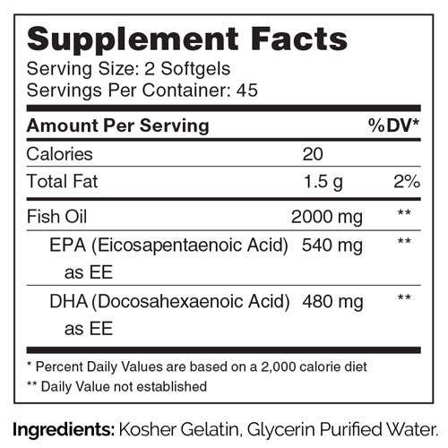 Advanced Nutrition by Zahler - Wholesale Oral Supplement/Vitamin - Omega 3 Platinum (90) Softgels