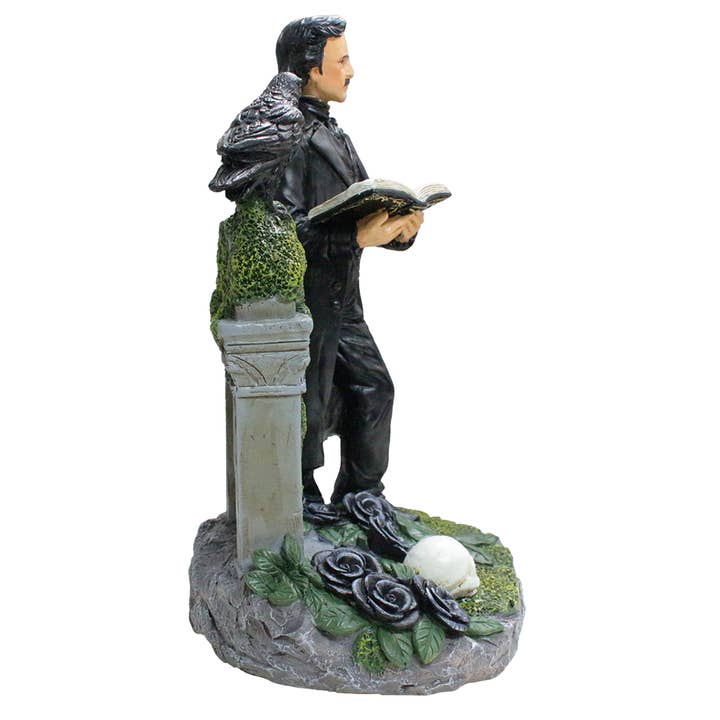 OrnamentallyYou - Wholesale Decorative Figurine - Edgar Allan Poe Handpainted 9" Figurine, Horror Home Statue 8