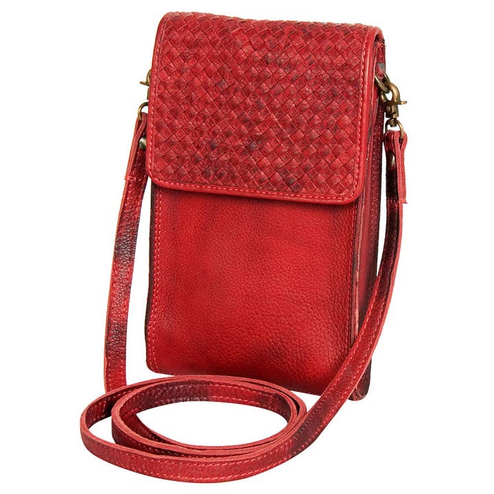 LS Western - Wholesale Crossbody Bag - Women's - NMBGM134A CellPhone Holder Genuine Leather bag western Bag