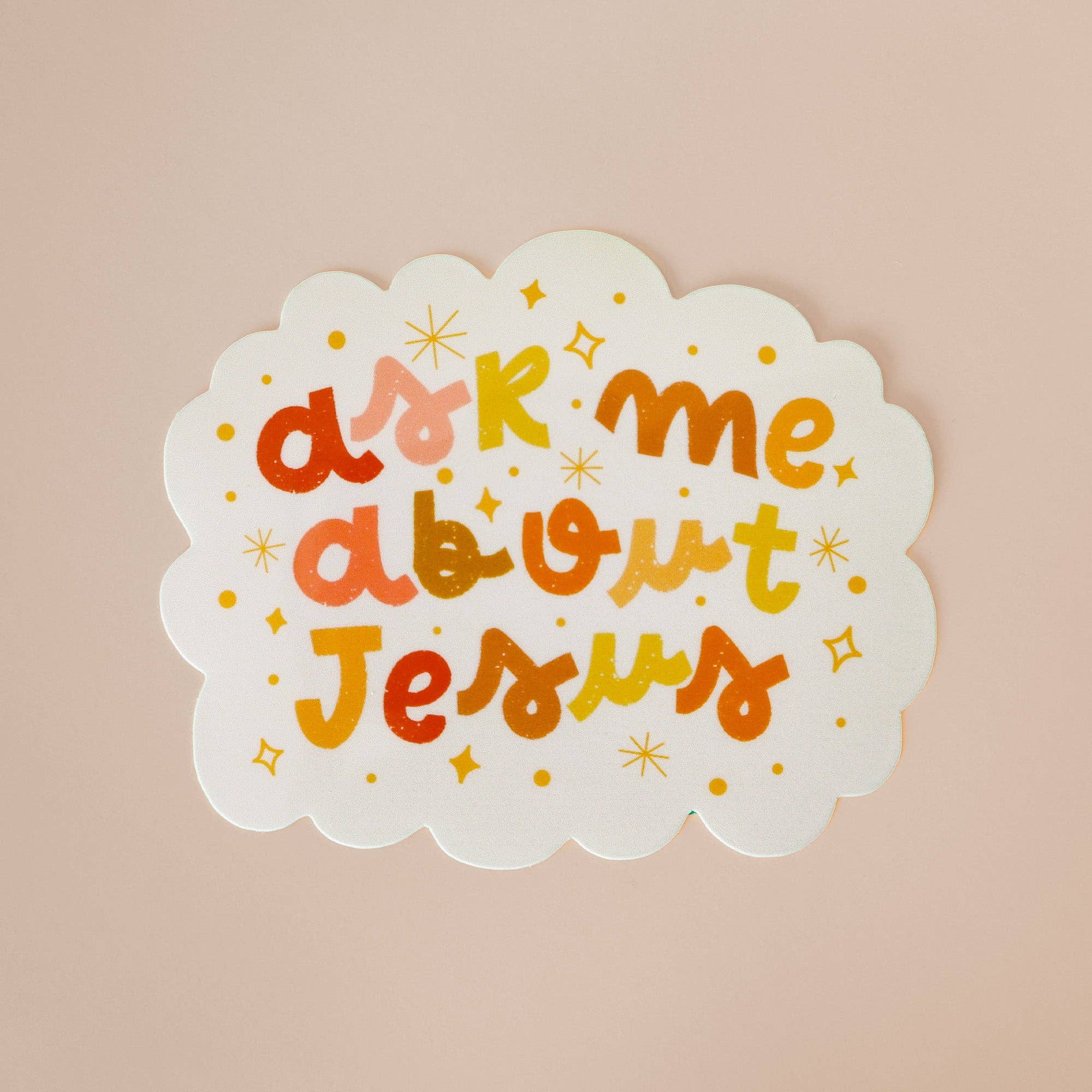 Peony&June Illustration - Venta al por mayor Pegatina - Pegatina de Pregúntame sobre Jesús0