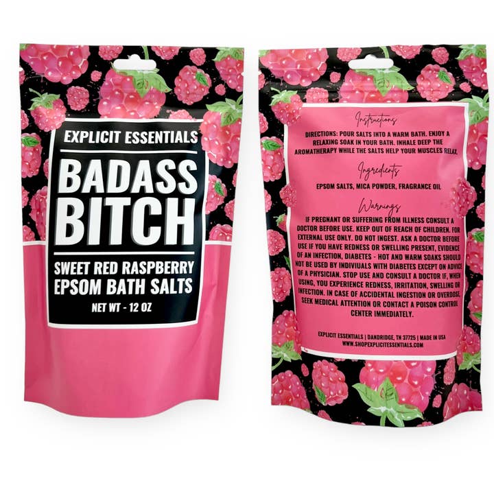 Explicit Essentials - Wholesale Bath Salts - Bad Ass Bitch Bath Salts 12oz Bag 4