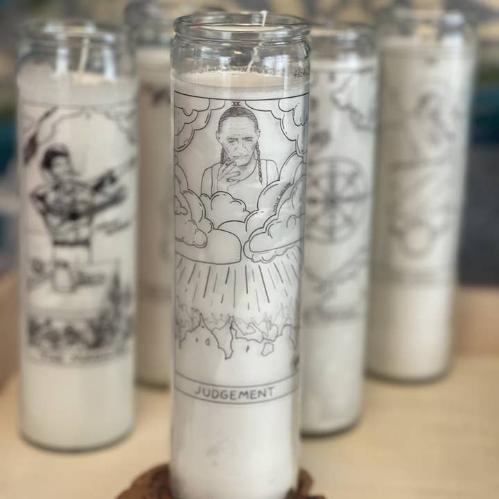 The Outlaw Oracle - Wholesale Votive Candle - Outlaw Prayer Candle(s): Black and White5