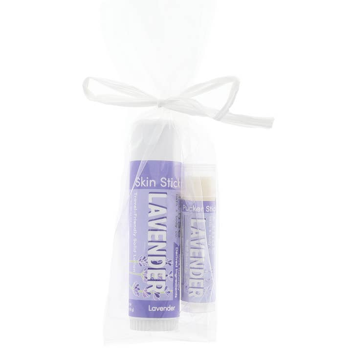 Confezione Regalo | Set Stick Pelle alla Lavanda & Stick Labbra per la vendita all'ingrosso da parte di Rinse Bath Body Inc