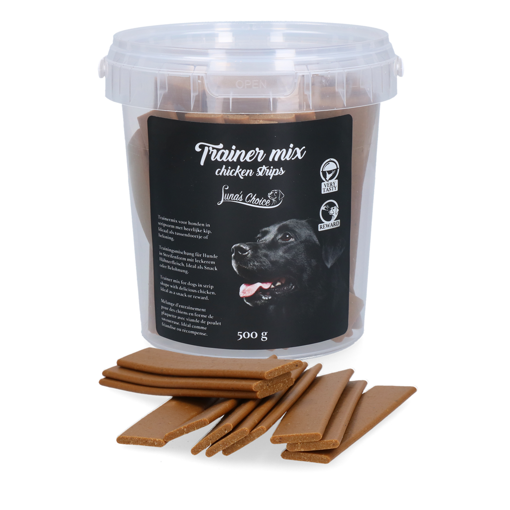 Hofman Animal Care - Wholesale Pet Treats - Dog - Luna's Choice Trainer Mix Chicken Strips0