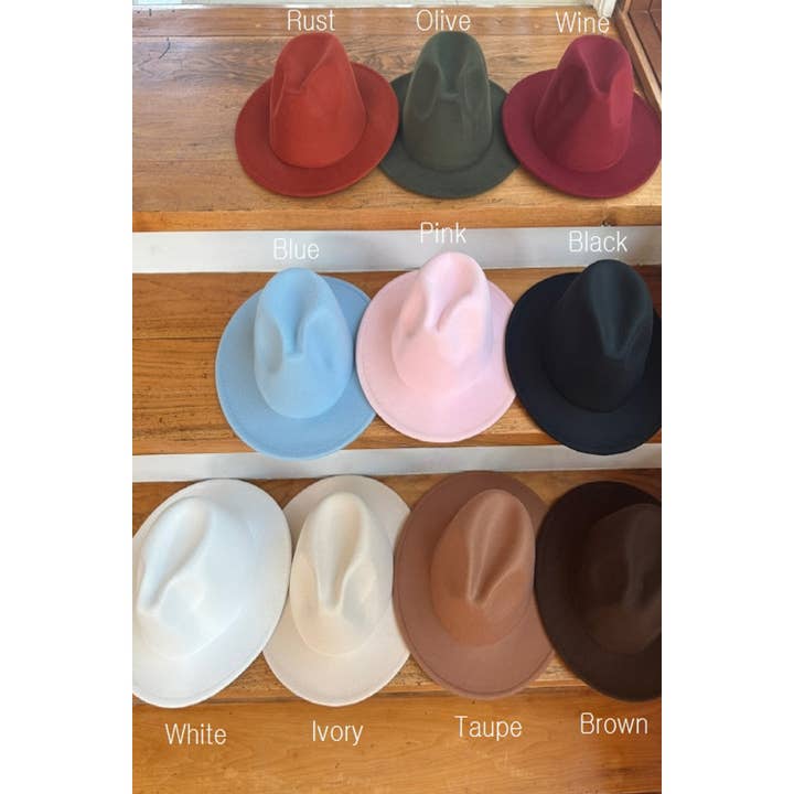 CLASSIC FEDORA HAT for wholesale by Bella Betty