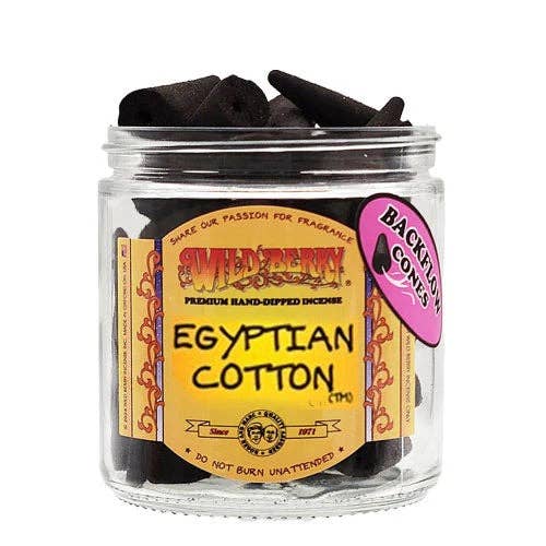 Wild Berry Backflow Cones Egyptian Cotton for wholesale by Dip and Glow