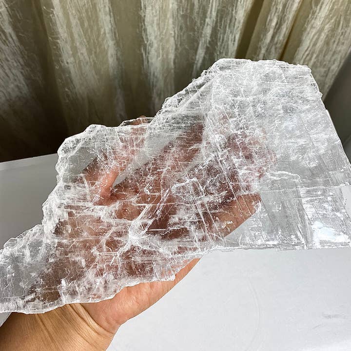KayleeNYC - Wholesale Spiritual Stone/Crystal - 5 Lbs Natural Selenite Crystal Raw Nice Quality Healing5