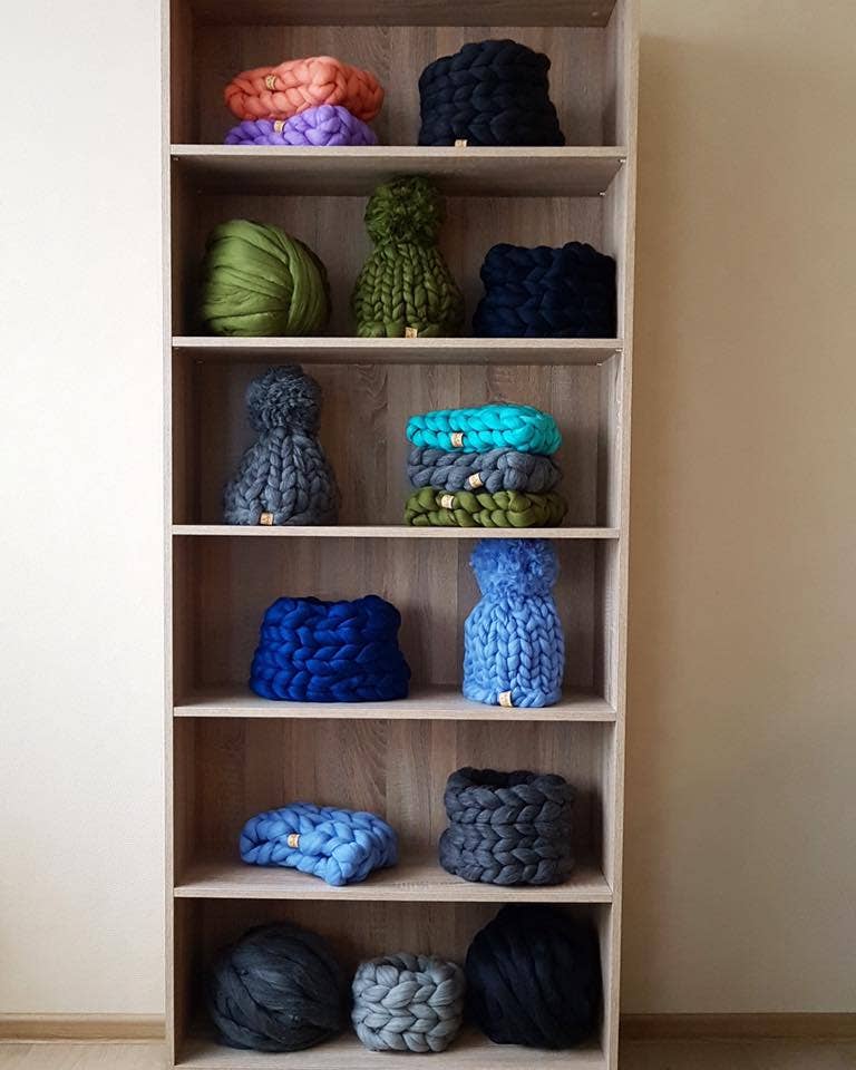 woolexperts - Wholesale Beanie - Women's - Winter wool hat Chunky knit wool hat 100% wool big knit2