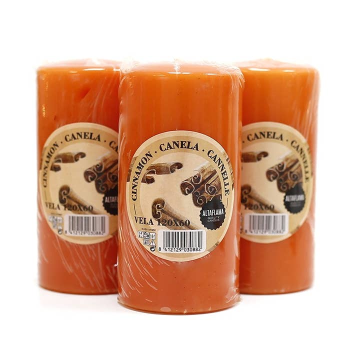 6 candele profumate - cannella 100x60 mm per la vendita all'ingrosso da parte di Ethike.eu