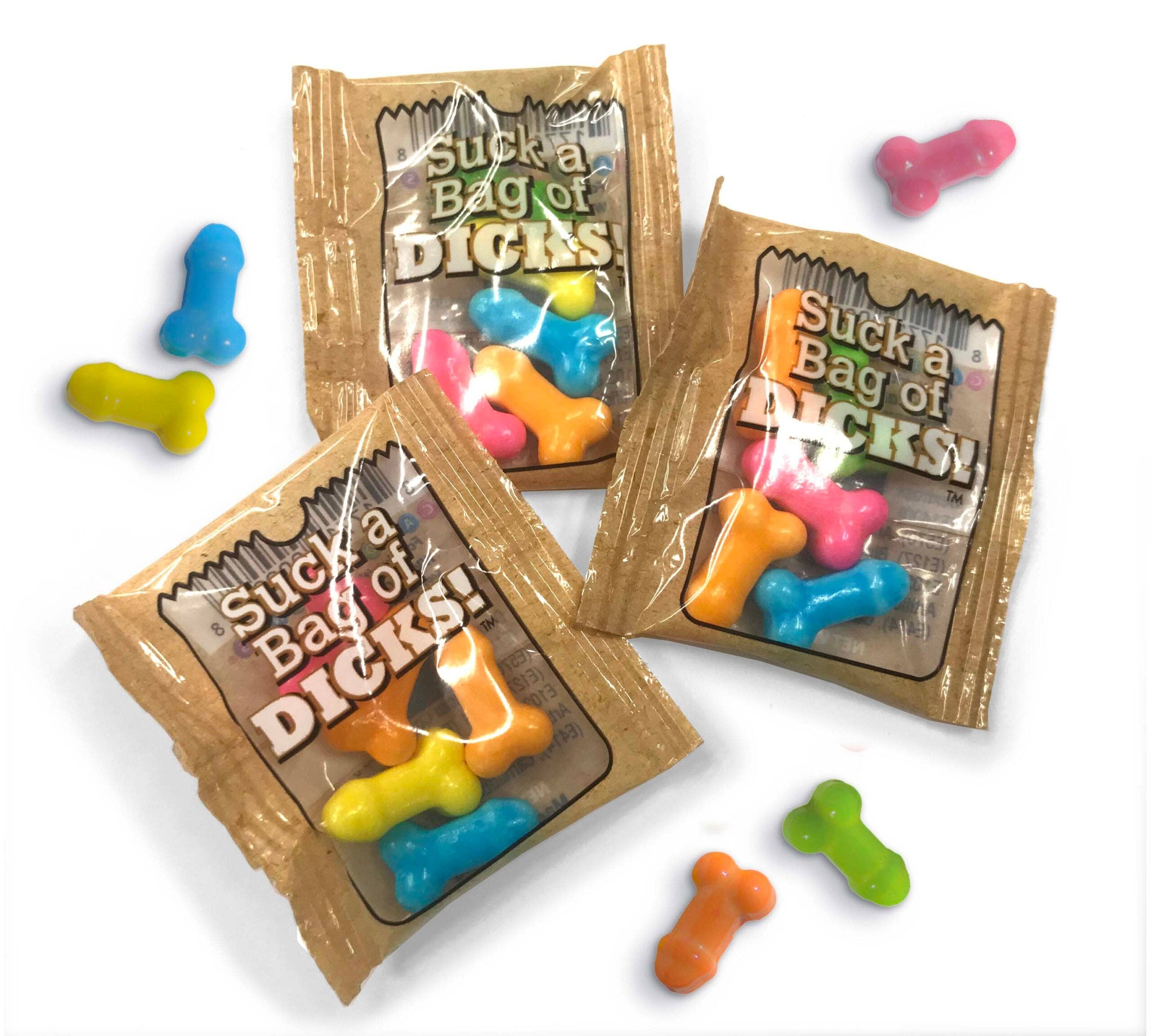Little Genie Productions - Wholesale Hard Candy - Suck a Bag of Dicks - 100 Pack Display1