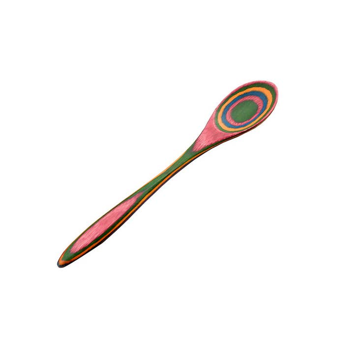 Island Bamboo - Wholesale Kitchen Spoon - 8" Rainbow Pakka Mini Spoon