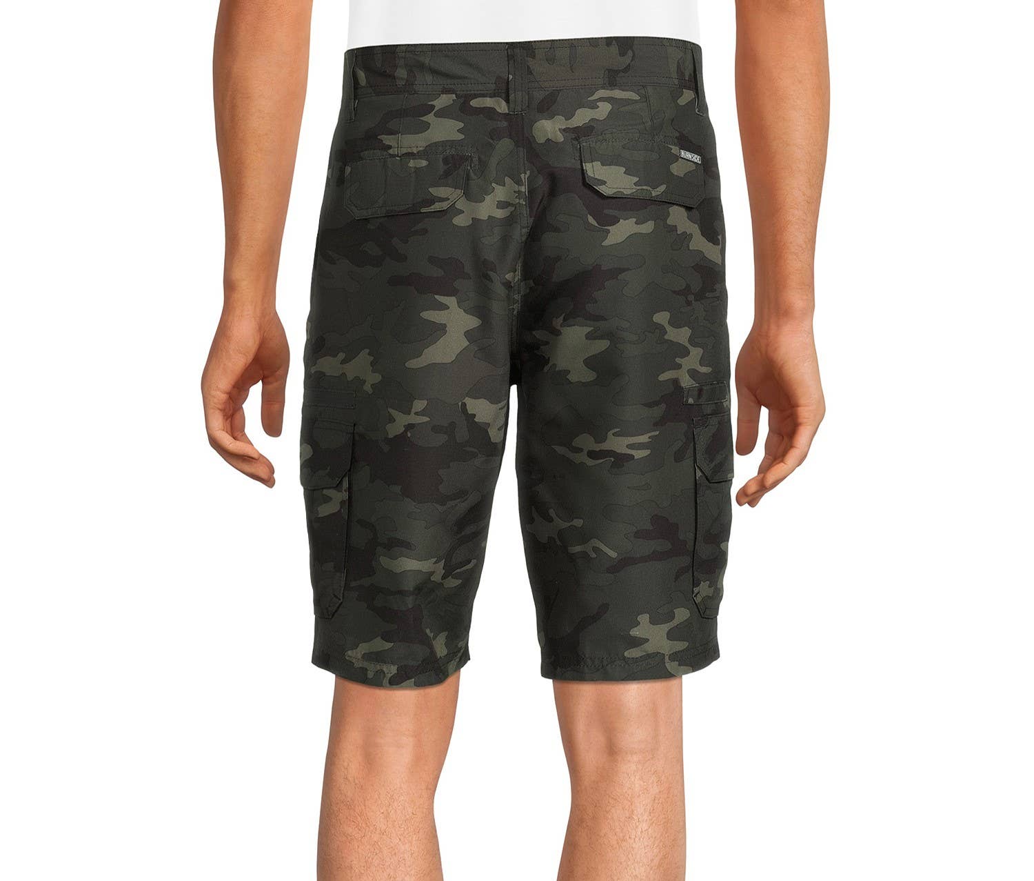 Grand Sierra - Wholesale Shorts - Men's - Men's Cargo Pocket Camo Shorts - Army Green2