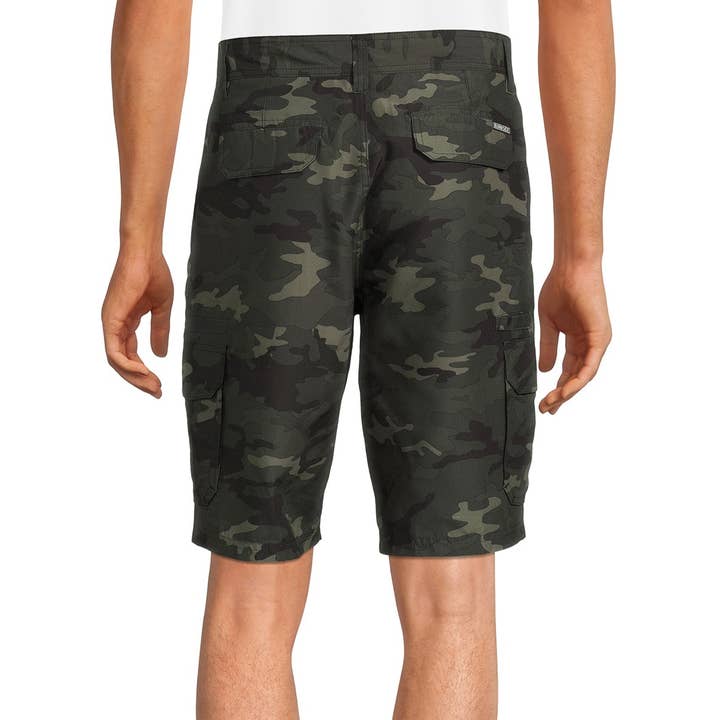 Grand Sierra - Wholesale Shorts - Men's - Men's Cargo Pocket Camo Shorts - Army Green2