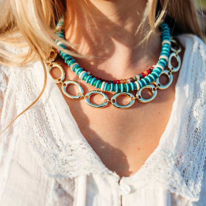 Allie + Bess - Wholesale Link & Chain Necklace - Noa Necklace3