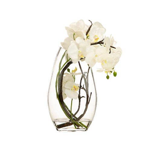 Candlelight Products Ltd – wholesale Artificial flowers – 39CM Orchid in Glass Vase 1PK
