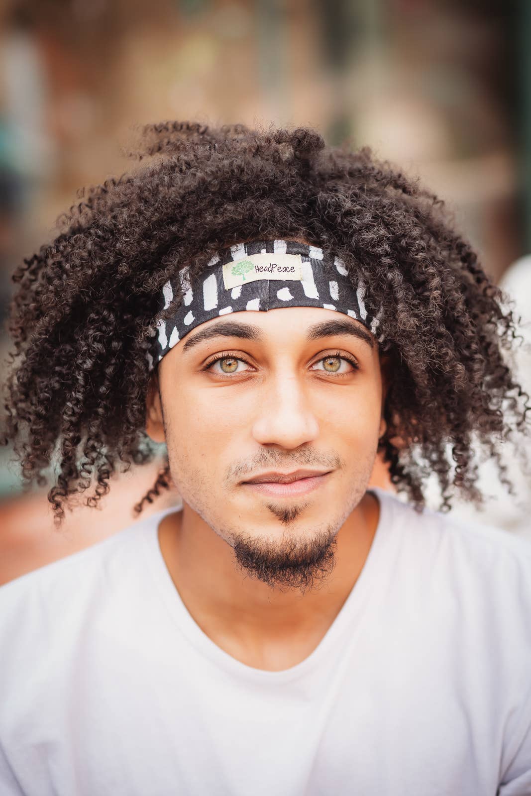 HeadPeace – Bandana - Mulher por atacado – Faixa de cabeça reciclada eticamente artesanal - Flora1