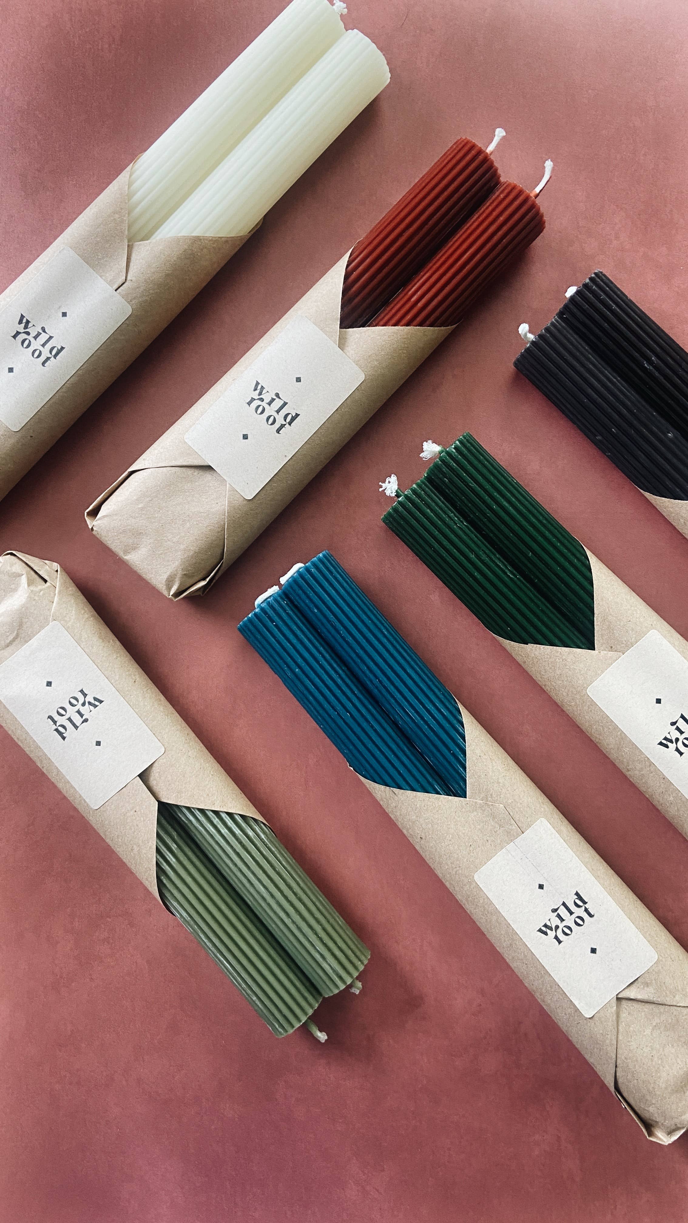 Wild Root – wholesale Tapered candle/candlestick – Beeswax Taper Candles2