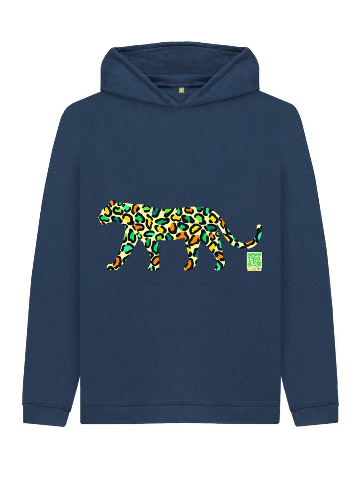 Sudadera con capucha de leopardo verde para venta al por mayor de Dodo & Pals