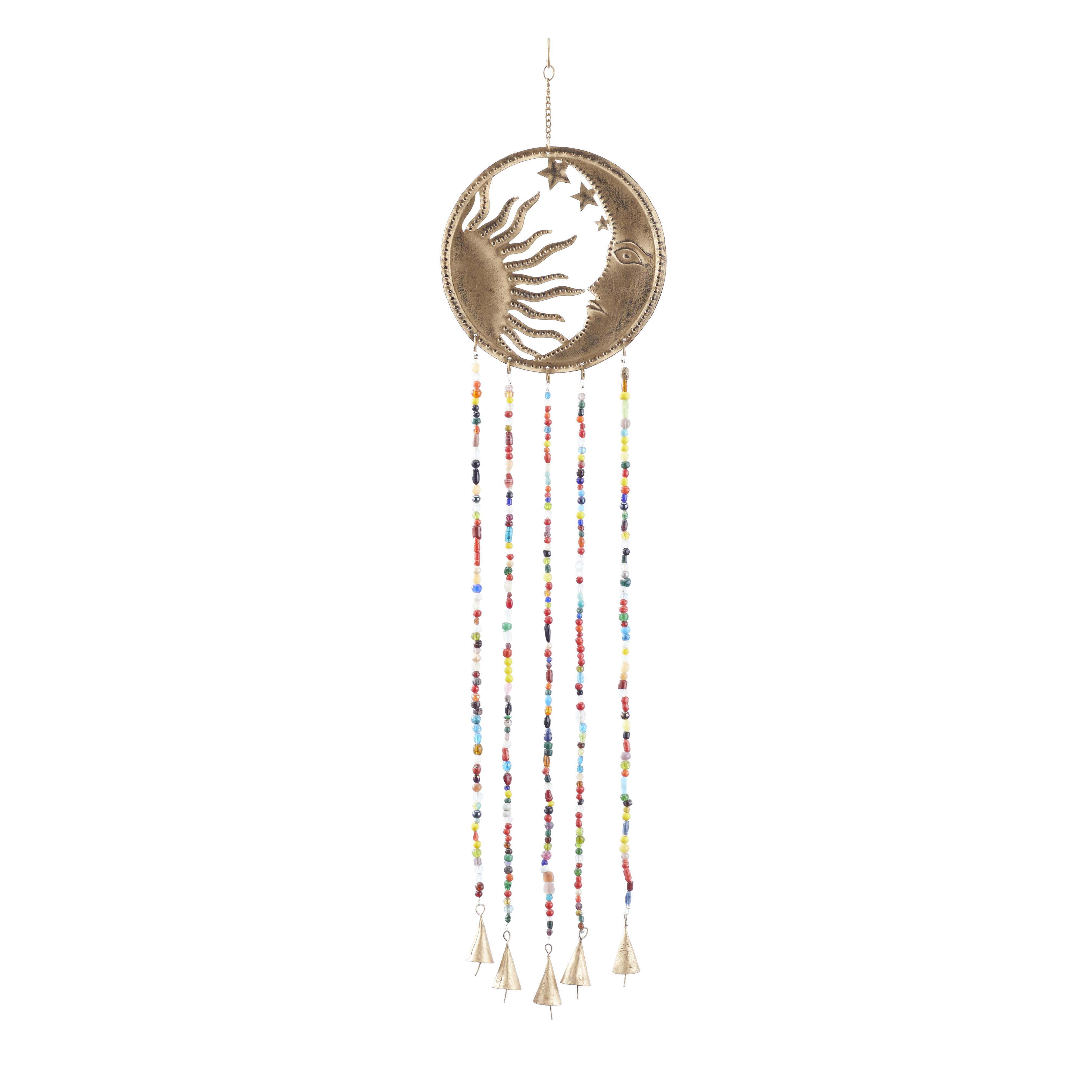 Import Corner – wholesale Wind chime – A-91977: METAL WIND CHIME 8"W, 37"H5