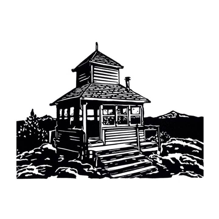 Black Butte D-6 Cupola Art Print for wholesale by PrintsOnTheTrail