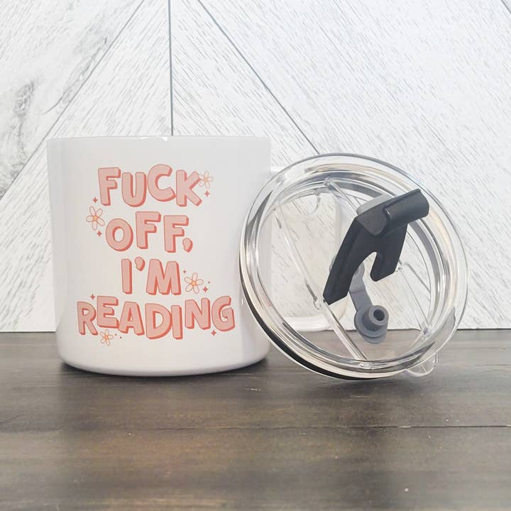Fuck Off I'm Reading Caneca de café 17oz em aço inoxidável por atacado de DIYxe